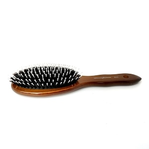 Hairbrush boar bristles & polyamide pins 11-row / Cushion brush / Wooden hairbrush