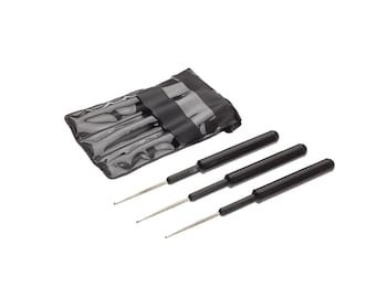 Highlight Needle Set 3pcs | Hair Pulling Needles for Highlight Cap | 0.75mm 1.0mm 1.5mm | Hairdresser Tool