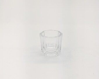 Tinting tray for eyebrow & eyelash dye High mixing bowl made of glass - eyebrow dyeing and eyelash dyeing accessories