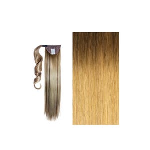 Ponytail Hair Extensions 55cm L.A (8CG/6CG) | Natural Synthetic Hair for Instant Length