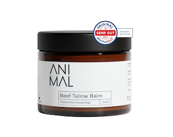 Baume au suif de bœuf Halal 110 ml – Soin naturel au suif pour peau sèche & sensible Baume hydratant minimaliste