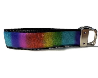Rainbow Pride Schlüsselanhänger Armband — LGBTQ+ freundlicher Schlüsselanhänger, bunter Handgelenksriemen