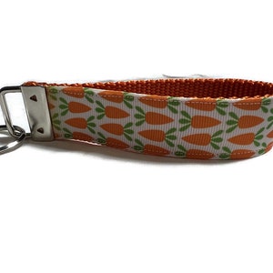 Easter Keychain, Carrots, Key fob, Wristlet