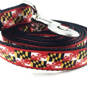 Dog Leash, Maryland, 1 inch wide, 1 foot, 4 foot, or 6 foot