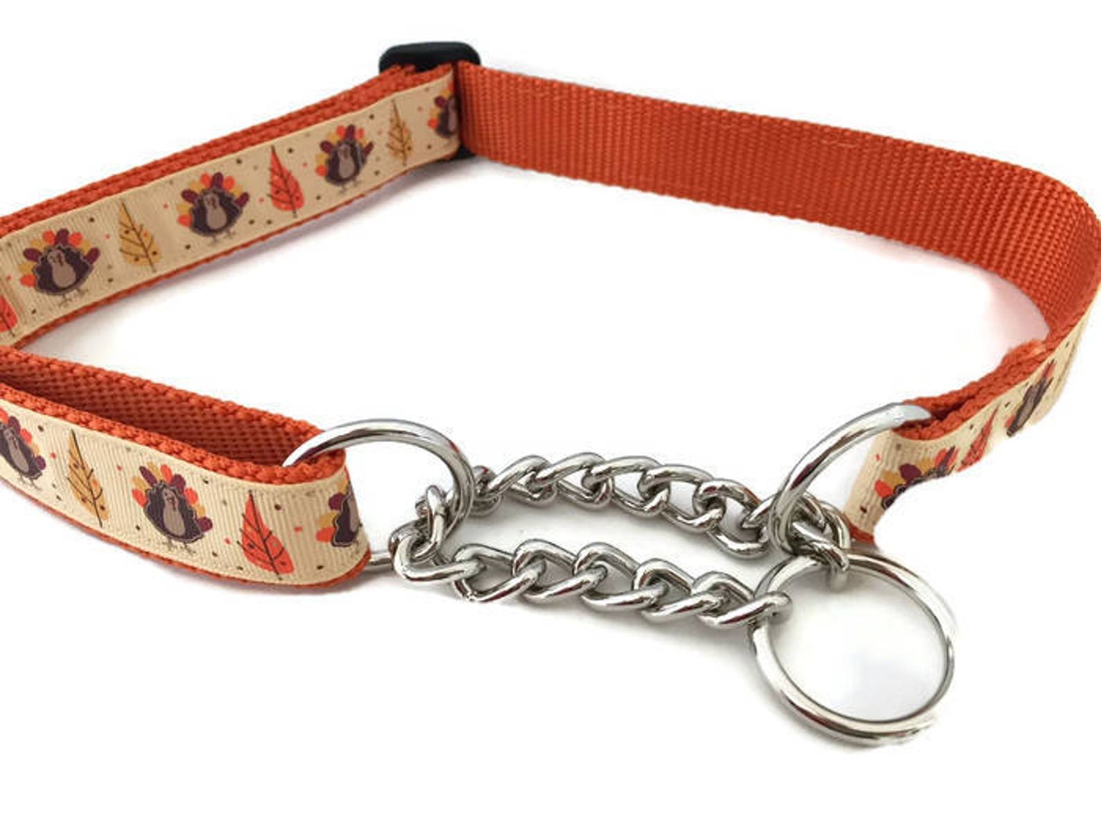 Thanksgiving Dog Collar 1 Inch Wide Adjustable Plastic or - Etsy