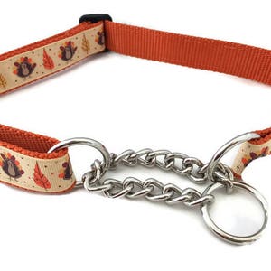 Thanksgiving Dog Collar, 1 Inch Wide, Adjustable Plastic or Metal Side ...