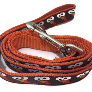 Dog Leash, Turkey Faces, 1 inch wide, 1 foot, 4 foot, or 6 foot image 2