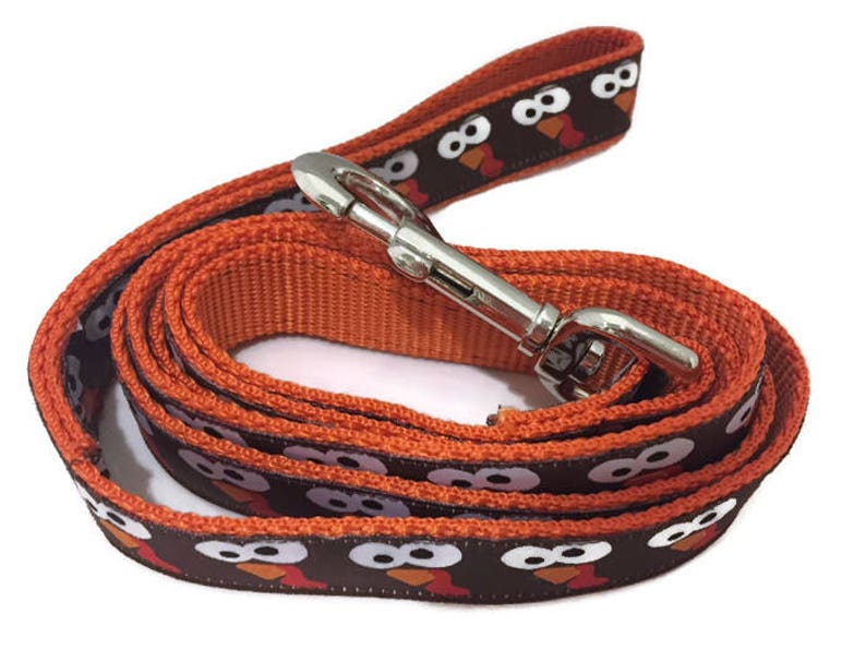 Dog Leash, Turkey Faces, 1 inch wide, 1 foot, 4 foot, or 6 foot image 2