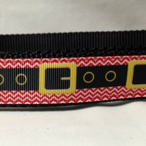 Thanksgiving Dog Collar, Chevron Belt, 1 inch wide, adjustable, quick release, metal buckle, martingale, chain, hybrid, nylon