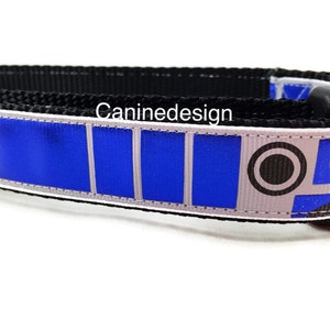 Dog Collar, R2D2, Star Wars, 1 inch wide, adjustable plastic or metal side release buckle, or chain martingale image 2