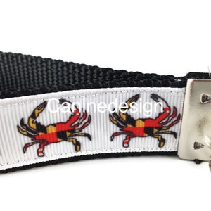 Maryland Crab Keychain, Key fob, Wristlet image 1