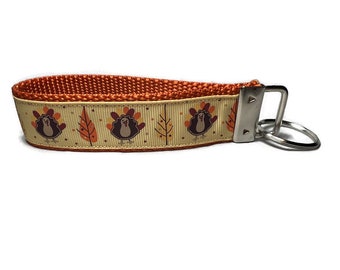 Thanksgiving Keychain, Key fob, Wristlet