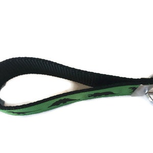 Green Dino Keychain, Key fob, Wristlet image 2