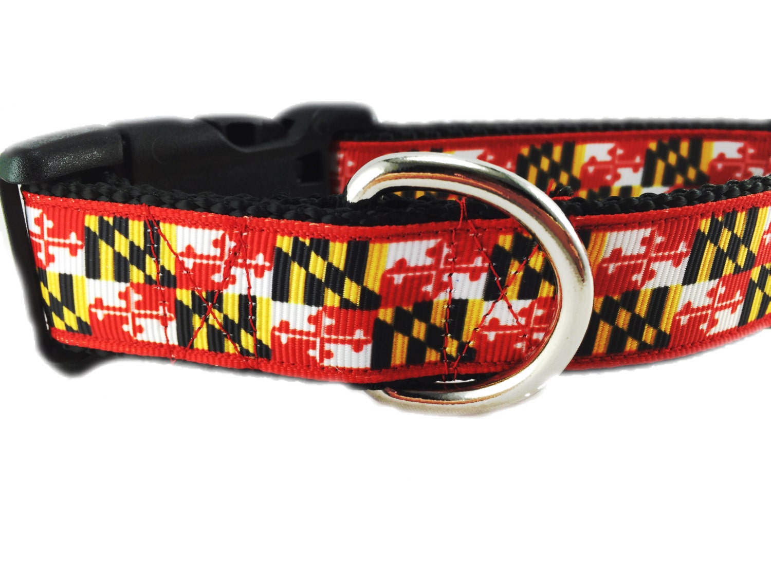 thumbnail image 2 of Handmade 2-Sided Dog Scarf – University Of Maryland Terps – Choose Size 2 of 5