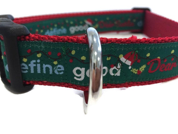 Weihnachts-Hundehalsband – 2er Set, Weiches Polyester, Mit Schnellverschluss & Glöckchen (rot/grün)