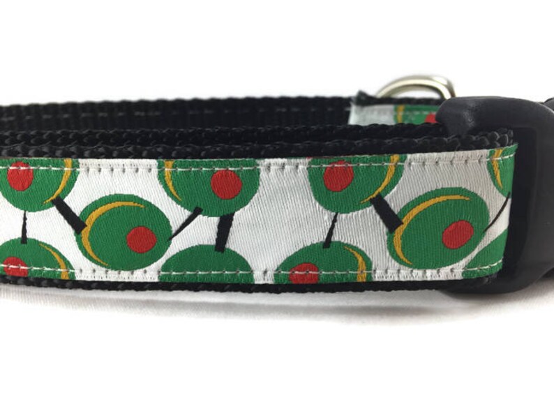 Dog Collar Olives 1 Inch Wide Adjustable Plastic or Metal Etsy