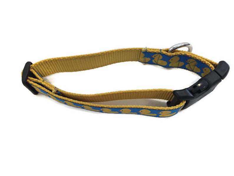 Dog Collar Rubber Duck Dog Collar 1 Inch Wide Adjustable Etsy