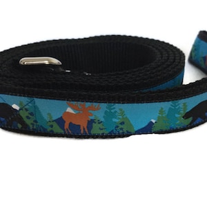 Dog Leash, Alaska, 1 inch wide, 1 foot, 4 foot, or 6 foot image 1