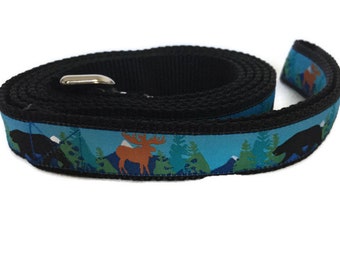 Dog Leash, Alaska, 1 inch wide, 1 foot, 4 foot, or 6 foot