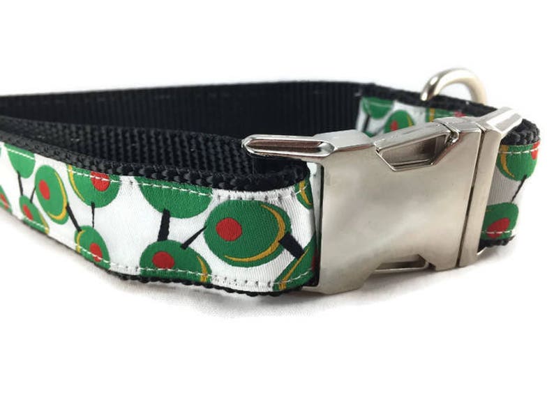Dog Collar Olives 1 Inch Wide Adjustable Plastic or Metal Etsy