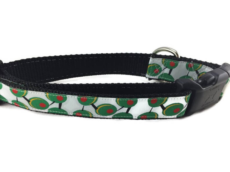 Dog Collar Olives 1 Inch Wide Adjustable Plastic or Metal Etsy