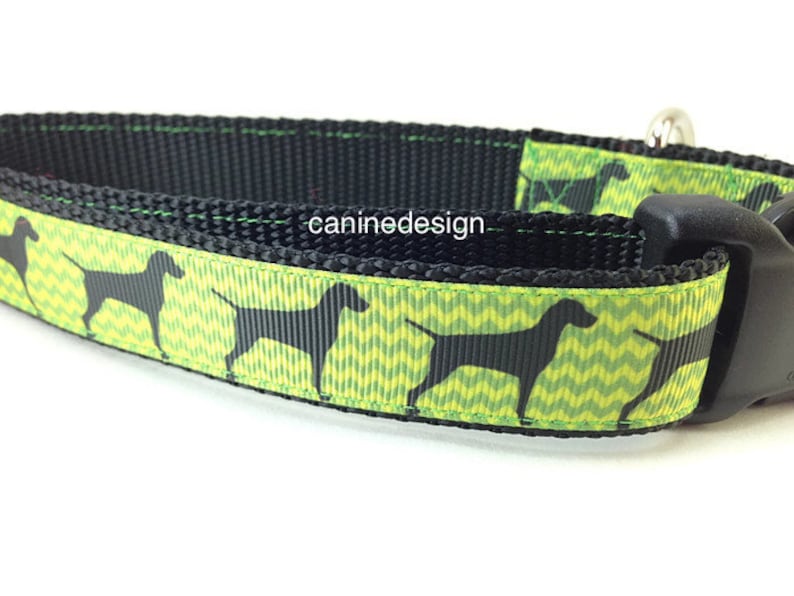 Dog Collar Vizsla Pointer 1 Inch Wide Adjustable Plastic Etsy