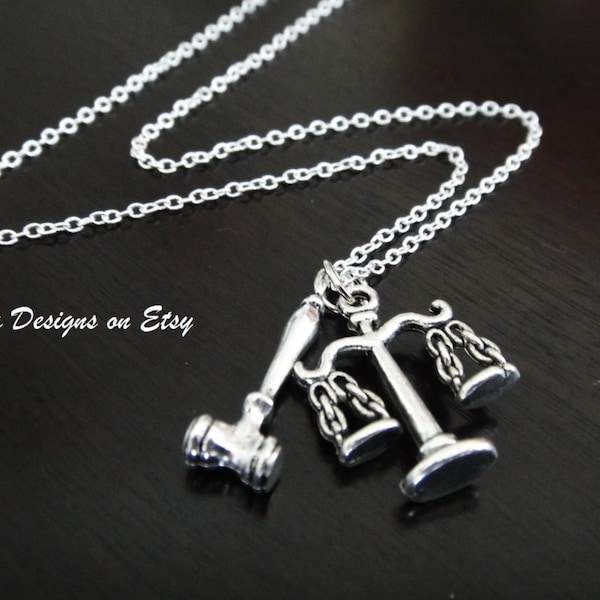 Gavel Necklace Etsy