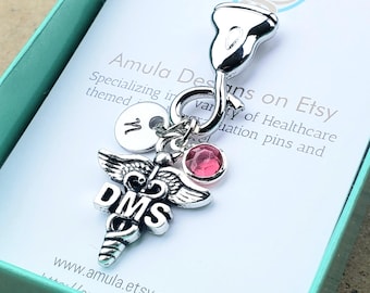DMS Diagnostic Medical Sonography Pin- DMS Ultrasound Pin - DMS pin - Diagnostic medical sonographer gift - Ultrasound Wand Lapel Pin
