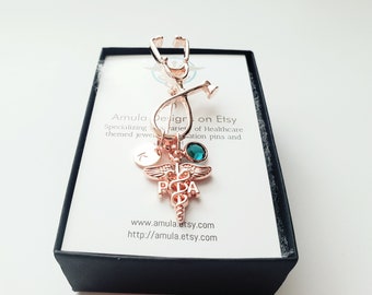 Rose Gold PA Pin - PA Physician Assistant Pin - Pin personnalisé en or rose pour PA - Physicial Assistant Pinning Gift - pa pin for graduation