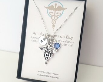 Collier infirmière ICU, collier infirmière unité de soins intensifs - collier ICU pour elle - cadeau ICU personnalisé - collier infirmière icu personnalisé