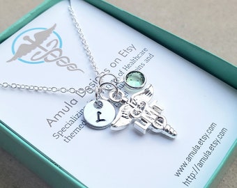 LMT Licensed Massage Therapist Necklace - LMT necklace - LMT gift - Licensed Massage Therapist Graduation Gift