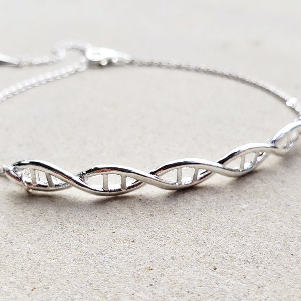 DNA Helix Structure Gift Scientist Biology Charm Chemistry teacher Student Gift Bracelet