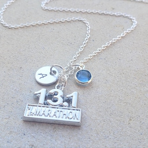 13.1 Necklace - Half Marathon necklace - Half Marathon gift -  Runner gift - Running necklace - Personalized Marathon necklace - 13.1 gift