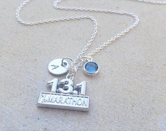 13.1 Necklace - Half Marathon necklace - Half Marathon gift -  Runner gift - Running necklace - Personalized Marathon necklace - 13.1 gift