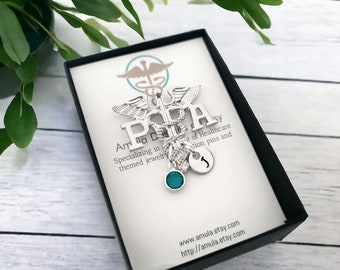 Épinglette argentée pour adjoint au médecin - Épinglette pour adjoint au médecin - Épinglette pour assistant médical - Épinglette pour adjoint au médecin - Épinglette de médecin argentée - Cérémonie d'épinglage pour assistant médical