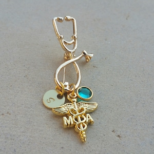 Custom MA pin - Medical Assistant Pin - MA pinning ceremony - Gold MA pin for graduates - Medical Assistant Gift for Graduation - ma gift