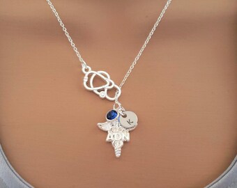 ADN necklace -  Nurse necklace - ADN lariat necklace - Custom ADN gift  Necklace - adn gift - adn custom gifts for nurse