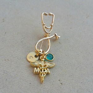 Custom MA pin - Medical Assistant Pin - MA pinning ceremony - Gold MA pin for graduates - Medical Assistant Gift for Graduation - ma gift image 2