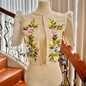Hand-painted Modern Filipiniana Mestiza Bolero/Blazer | Traditional Attire | Made in Philippines