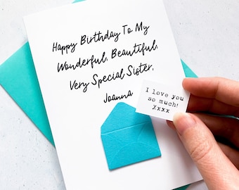 Very Special Sister Birthday Card, Sister Birthday Card, Female Birthday Card, Birthday card for her, Personalised Card, For Her