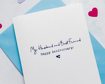 Best Friend Anniversary Card, Husband Anniversary Card, Boyfriend Anniversary Card, Anniversary card for Wife, Girlfriend Anniversary Card