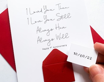 Carte d'anniversaire pour toujours, pour toujours, carte d'anniversaire de mari, carte d'anniversaire de petit ami, carte d'anniversaire pour femme, personnalisée