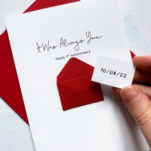 いつもあなたへの1周年記念カード、夫への記念日カード、結婚1周年記念カード、夫へのカード、彼への記念日カード