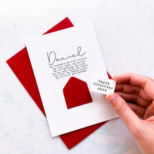 Carte de Noël de mon mari, Carte de Noël de mari, Carte de Noël de partenaire, Carte pour mari, Carte de Noël pour lui, Pour mon mari