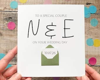Wedding Card, Congratulations On Your Wedding Day, For Son, For Daughter, Card for Friends, 2026 Wedding, Personalised Card for Them