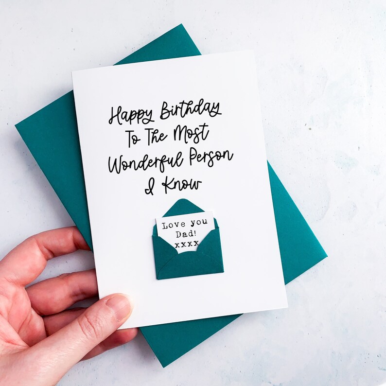 Most Wonderful Dad Birthday Card, Dad Birthday Card, Birthday Gift for Daddy, card for him, Personalised Card, Special Age, To my Dad image 3