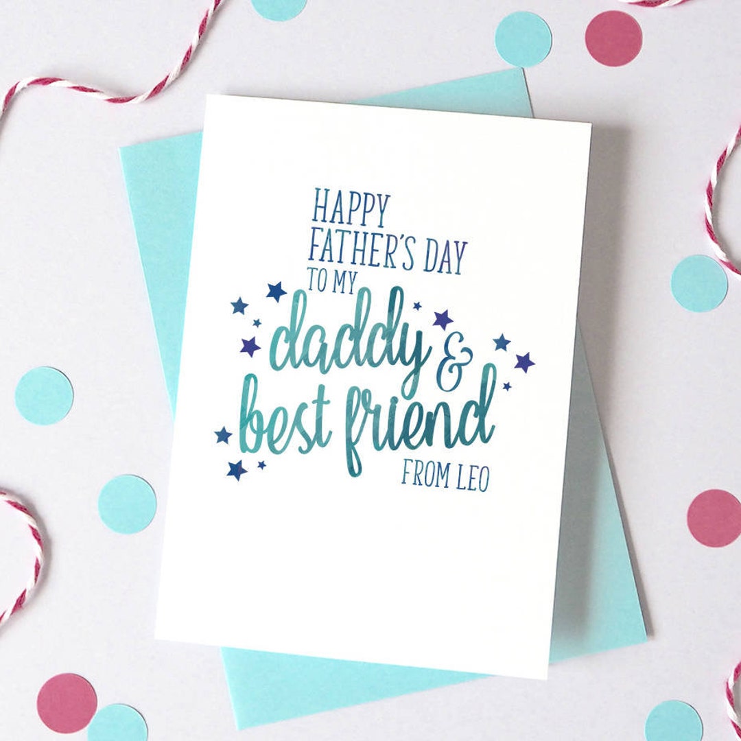 Best Friend Father's Day Card, Father's Day UK, Dad Birthday Card ...