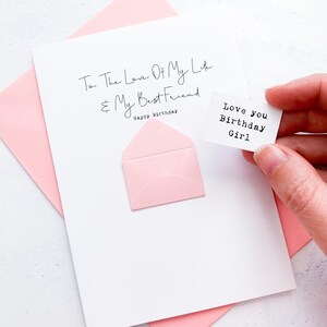 Carte d'anniversaire pour femme, meilleure amie, carte personnalisée, carte d'anniversaire sentimentale, carte romantique, carte d'anniversaire pour femme, carte personnalisée pour femme