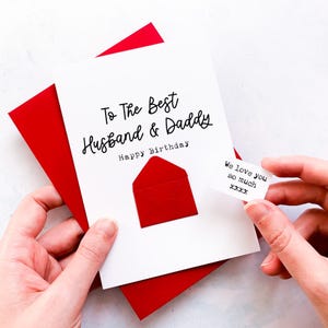 Carte d'anniversaire mari et papa, carte d'anniversaire mari, carte d'anniversaire partenaire, carte pour mari, carte papa personnalisée, âge spécial