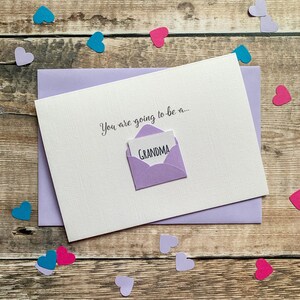 Personalisierte Baby Reveal Ankündigungskarte - Personalisierte Schwangerschaftsankündigungskarte - Karte für Baby - Ankündigungskarte für Großeltern